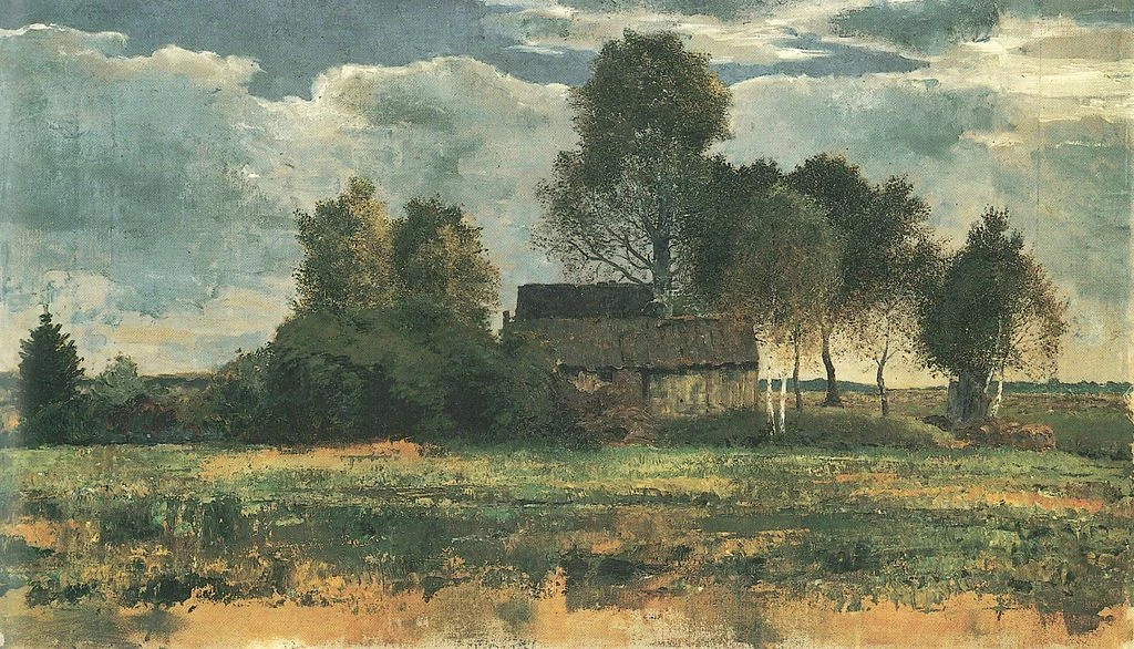 Capanne di torbiera nel Dachauer Moos, 1902 - Museo Franz Marc, Kochel am See